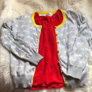 Sugarmint Lemon and Gray Cardigan